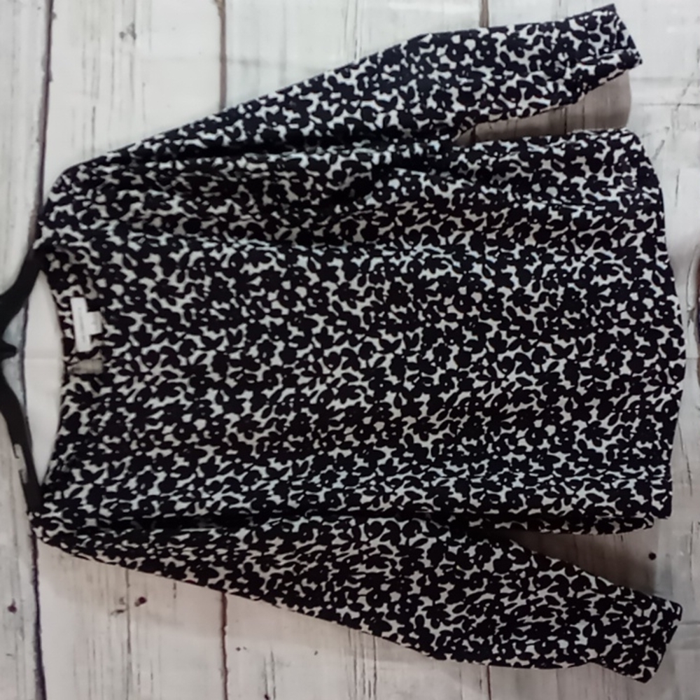 LIZ CLAIBORNE Long Sleeve Blouse with Print